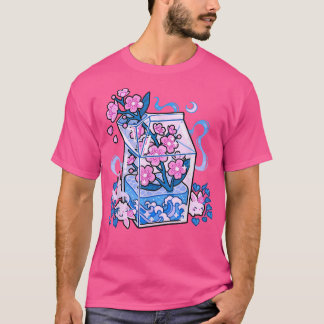 Japanese Otaku Stylish Aesthetic Milk Drink JapanL T-Shirt
