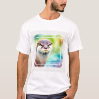 Japanese Otter in Tranquil Waters 040924AREF130 -