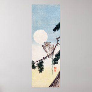 Japanese Owl no.2 Poster