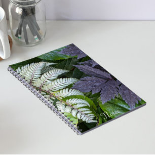 Japanese Painted Fern and Foliage Floral Notebook