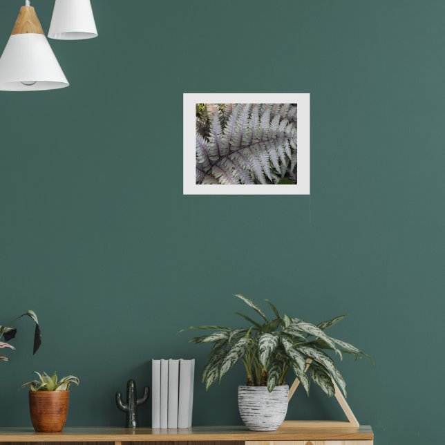 Japanese Painted Fern Floral Photographic Poster (Living Room 1)