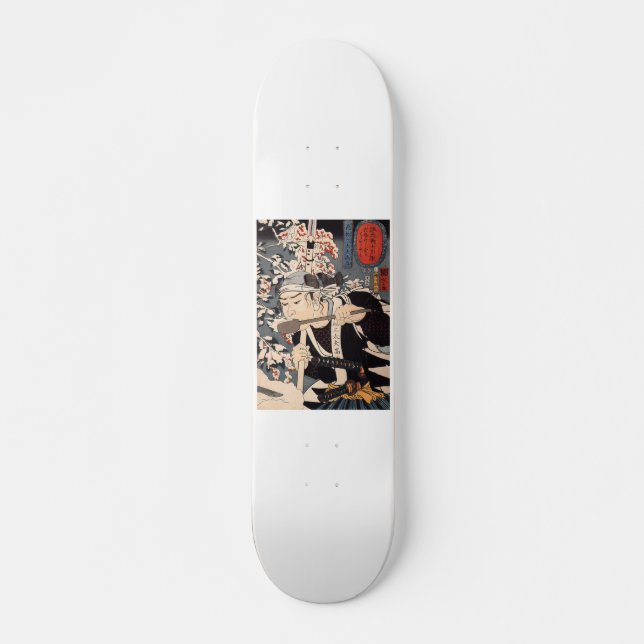 Japanese Painting c. 1800's Skateboard (Front)