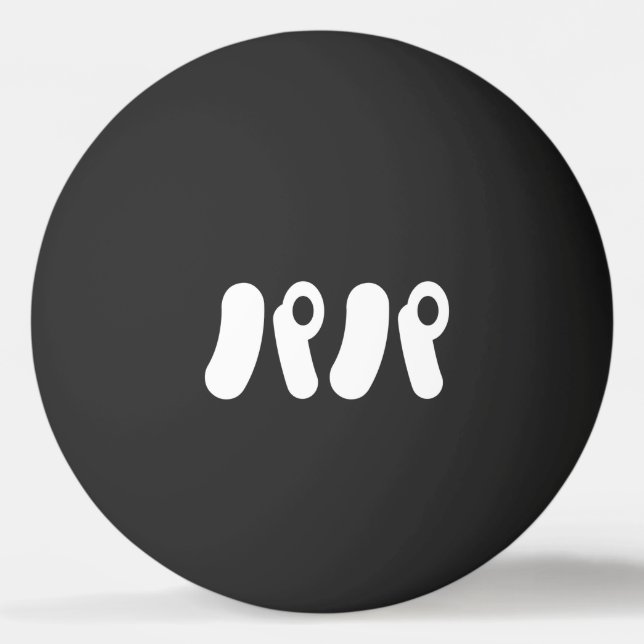 Japanese Papa パパ | Nihongo Language Ping Pong Ball (Front)