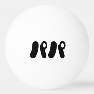 Japanese Papa パパ   Nihongo Language Ping Pong Ball