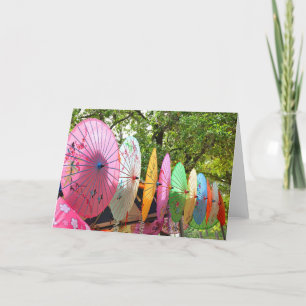 Japanese Parasol Notecard