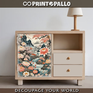 Japanese parchment floreal fantasy  tissue paper