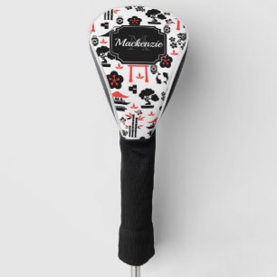 Japanese Pattern Golf Head Cover