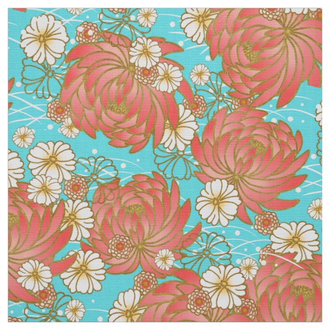 Japanese pattern kimono fabric (Swatch)