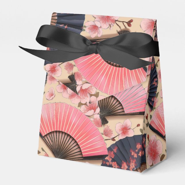 japanese pattern party favour box  (Front Side)
