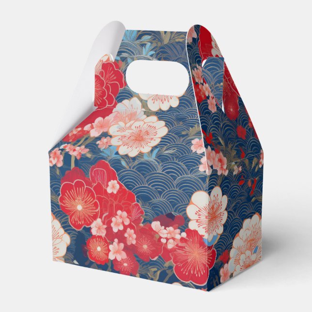 japanese pattern party favour box (Front Side)