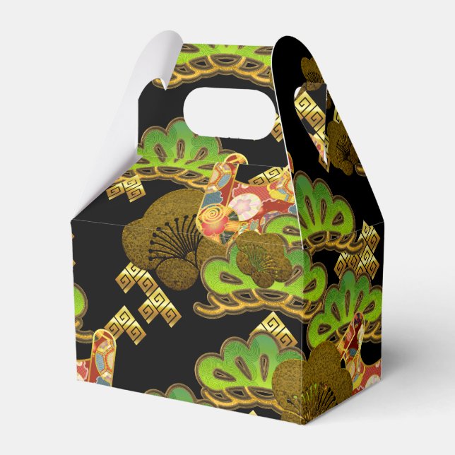 japanese pattern party favour box (Front Side)