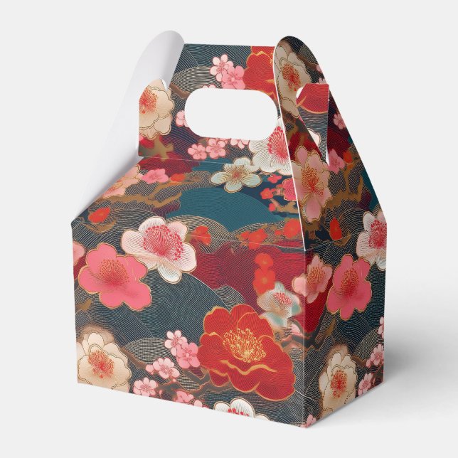 japanese pattern party favour box (Front Side)