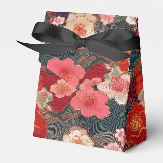 japanese pattern party favour box  (Front Side)