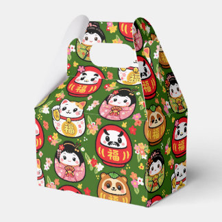 japanese pattern party favour box daruma