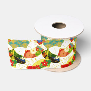 japanese pattern ribbon satin ribbon
