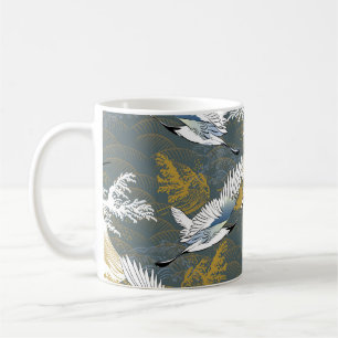 Japanese pattern. Traditional motif background wit Coffee Mug