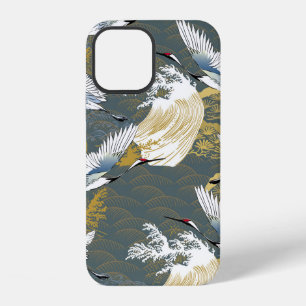 Japanese pattern. Traditional motif background wit iPhone 12 Case