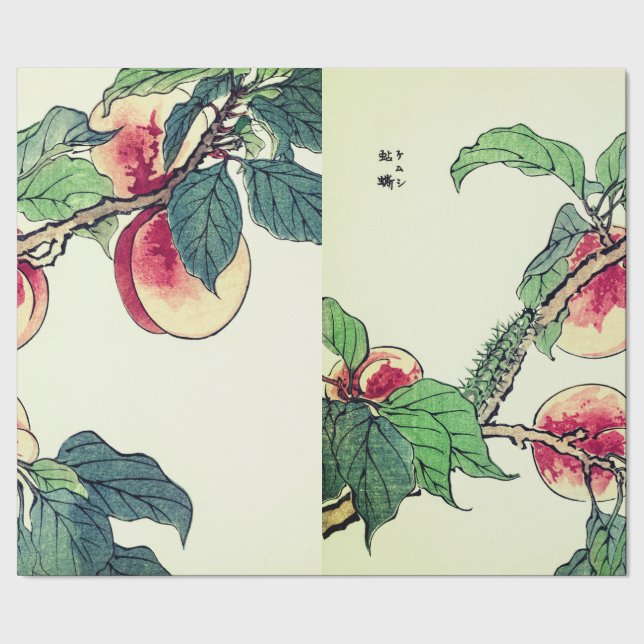 Japanese PEACH TREE Wrapping Paper (Seam)