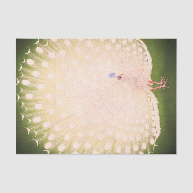 JAPANESE PEACOCK Tissue Paper (Front)