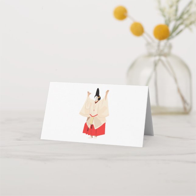 Japanese Performance Art Place Card (Front)