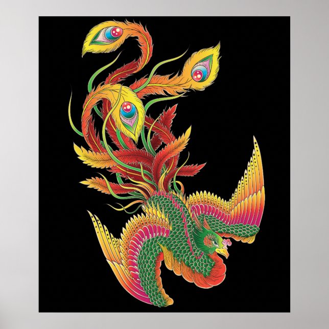 Japanese Phoenix Poster (Front)