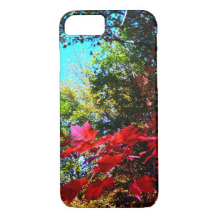 Japanese pink red Maple Autumn leaves iPhone 8/7 Case