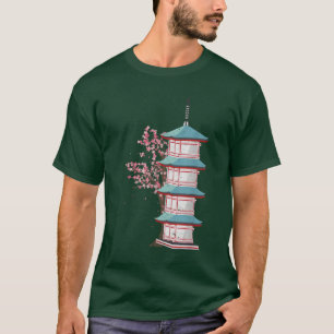 Japanese Pink Sakura Tree Pretty Flower Japan Cher T-Shirt