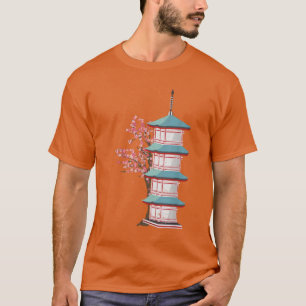 Japanese Pink Sakura Tree Pretty Flower Japan Cher T-Shirt