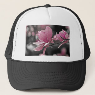 Japanese Pink Saucer Magnolia Trucker Hat