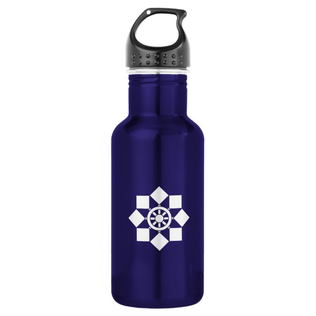 Japanese pinwheel 532 ml water bottle (Front)