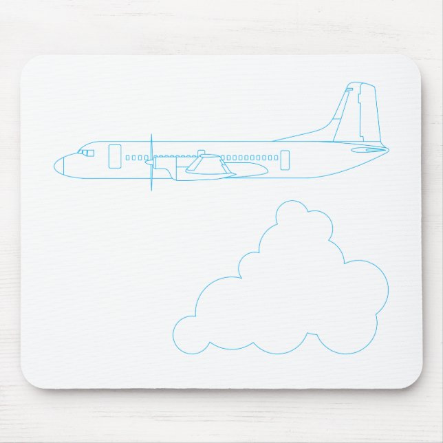 Japanese plane 'YS-11' Mouse Mat (Front)