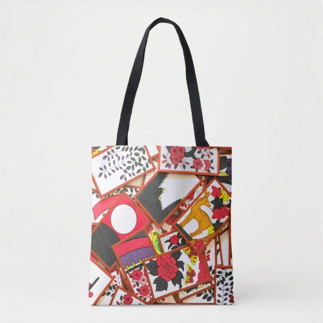 Japanese Playing Cards Illustration (Various) Tote Bag (Front)