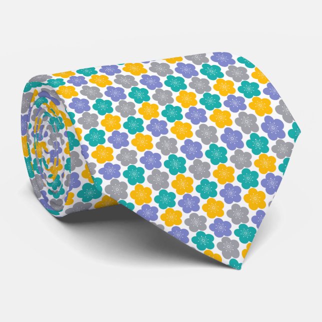 Japanese PlumBlossom　pop Tie (Rolled)