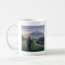 Japanese Poem Art Mug – Nostalgic Countryside EN