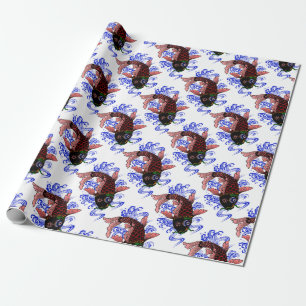Japanese Poisson Wrapping Paper