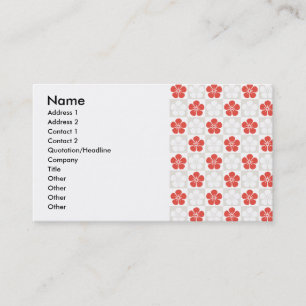 Japanese Pretty(Kawaii) Flower Business Card