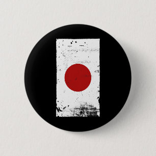 Japanese Pride Travel Vacation Japan Flag  6 Cm Round Badge