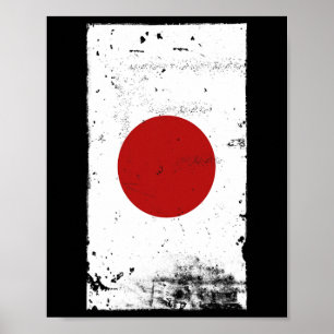 Japanese Pride Travel Vacation Japan Flag Poster