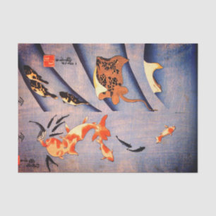 JAPANESE PRINT STINGRAY AND CARP Tissue Paper