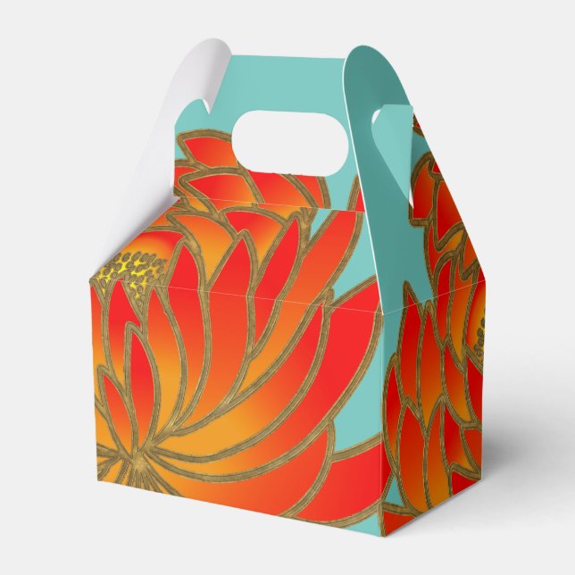 Japanese print theme favour box (Front Side)