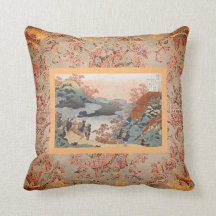JAPANESE PRINT Throw Pillow