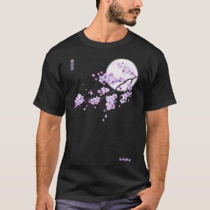 Japanese Purple Sakura Cherry Blossom Flower Class T-Shirt