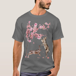 Japanese Rabbit Cherry Blossom Flower Sakura Tree T-Shirt