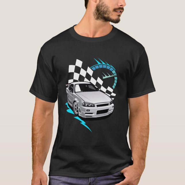 Japanese Racing Car girl T-Shirt (Front)