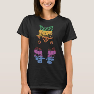 Japanese Rainbow Cat Sushi Fish Retro Vintage T-Shirt