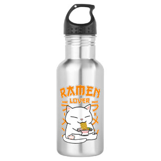 Japanese Ramen Cat Ramen Lover  532 Ml Water Bottle