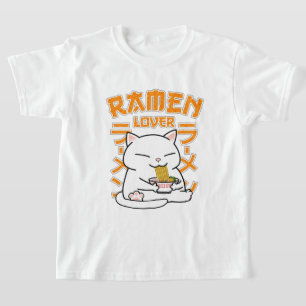Japanese Ramen Cat Ramen Lover  T-Shirt