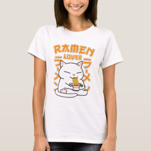 Japanese Ramen Cat Ramen Lover T-Shirt