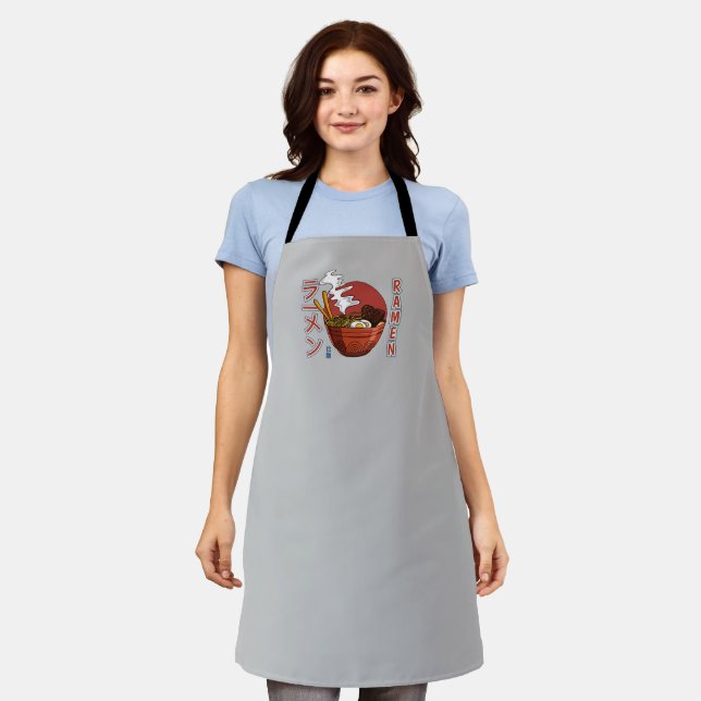 Japanese Ramen Noodle Soup Food  Apron (Worn)