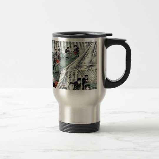 Japanese Red Cross taking care of enemy soldiers Travel Mug